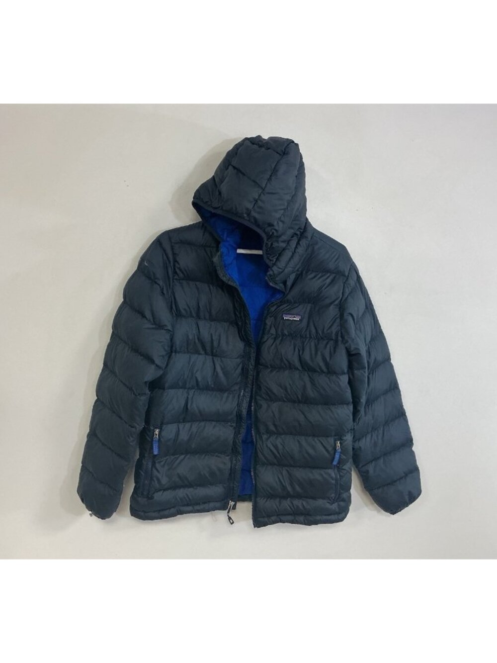 Patagonia Down Jacket Puffer Hoody Navy Kids 16-18